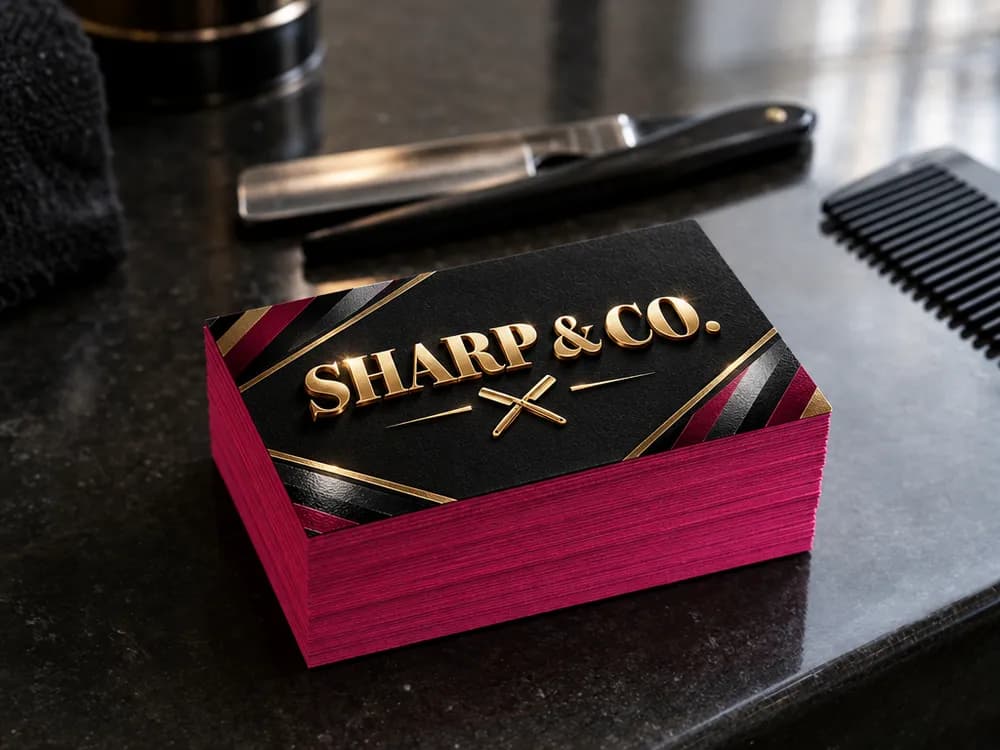 Painted Edge Business Cards