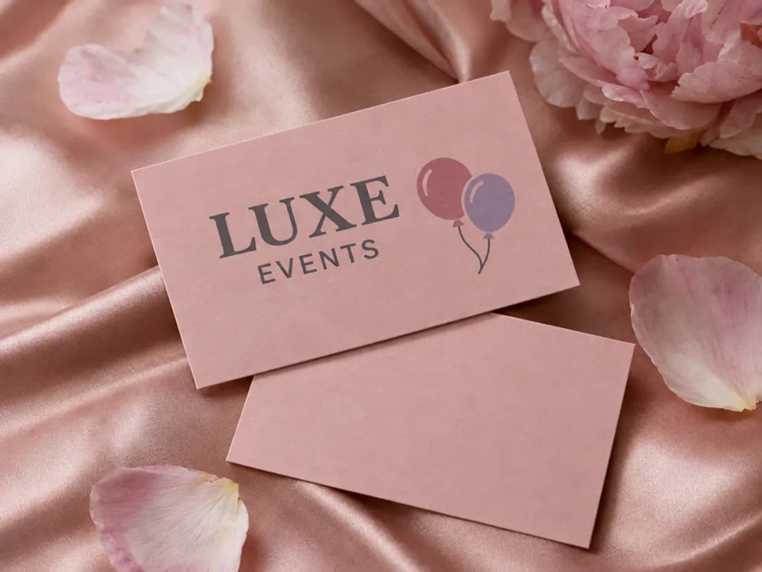 Raised Foil Business Cards, typical version