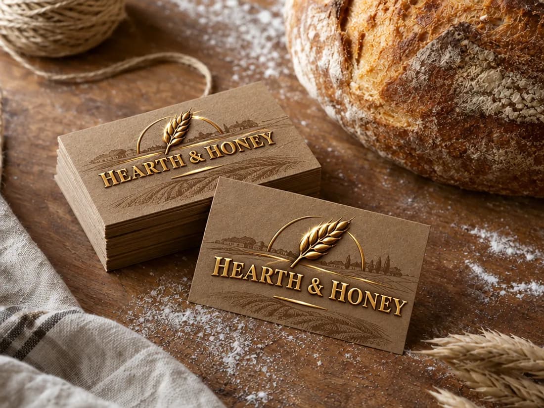 Kraft Business Cards, redesigned by PrintFlashy